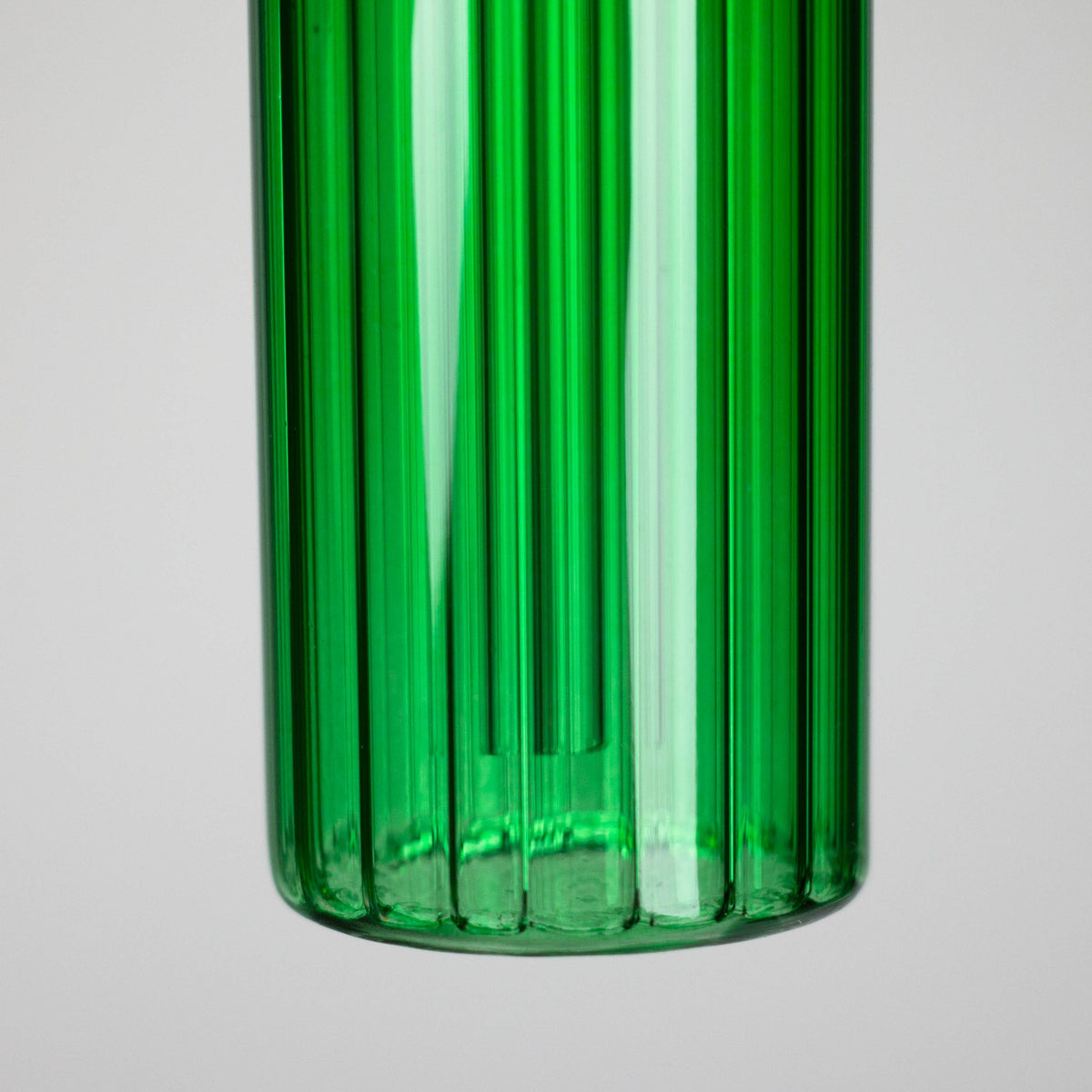 JJ Distribution Dab Rig 5-Inch Zest Tube Oil Burner Pipe - Ridged Glass Zest Tube Oil Burner Pipe - 5-Inch Ridged Glass
