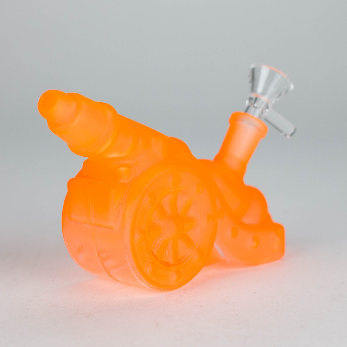 JJ Distribution Glass Bong 8.5" Neon Cannon Glass Bong with 14 mm Bowl 8.5" Neon Cannon Glass Bong