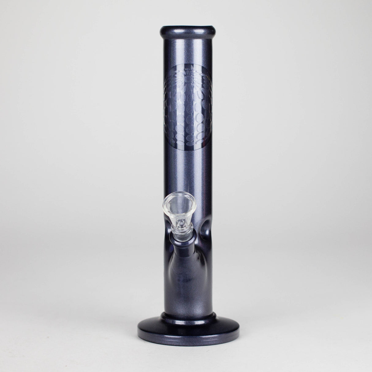 10" Straight Tube Water Pipe with Ball Pattern | Durable Glass – Assorted Colors