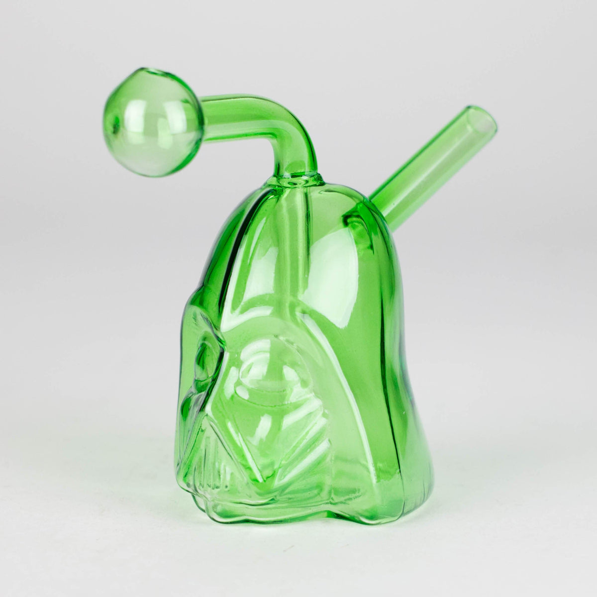 JJ Distribution Dab Rig Galactic Glow Oil Burner Pipe - 5-Inch Helmet Design Galactic Glow Oil Burner Pipe - 5-Inch Helmet Design