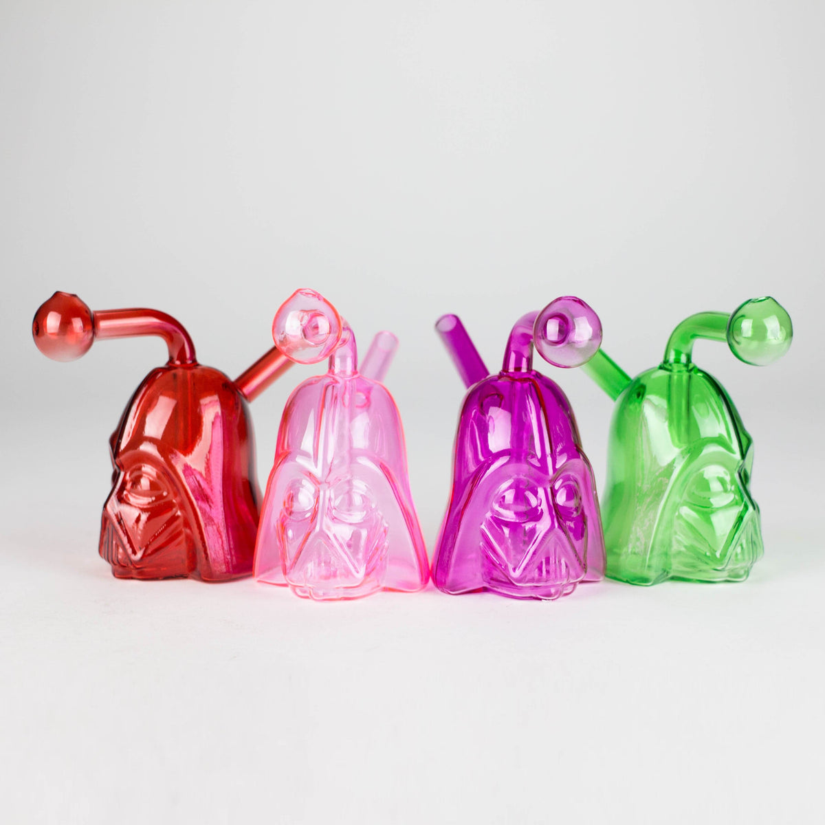 JJ Distribution Dab Rig Galactic Glow Oil Burner Pipe - 5-Inch Helmet Design Galactic Glow Oil Burner Pipe - 5-Inch Helmet Design