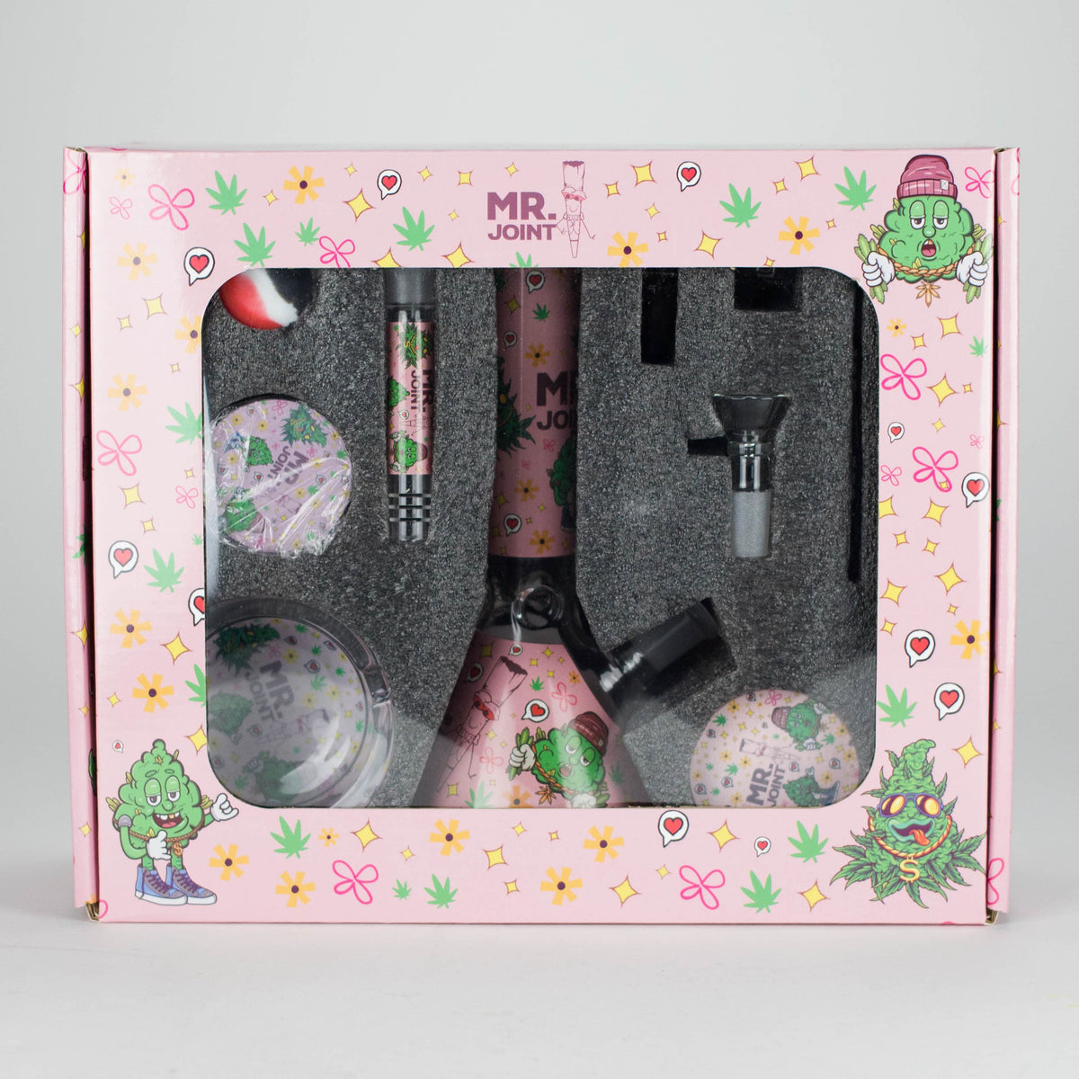 777 Smoke Glass Bong 10-in-1 Smoke Set with 8-Inch Glass Bong 10-in-1 Smoke Set with 8" Glass Bong