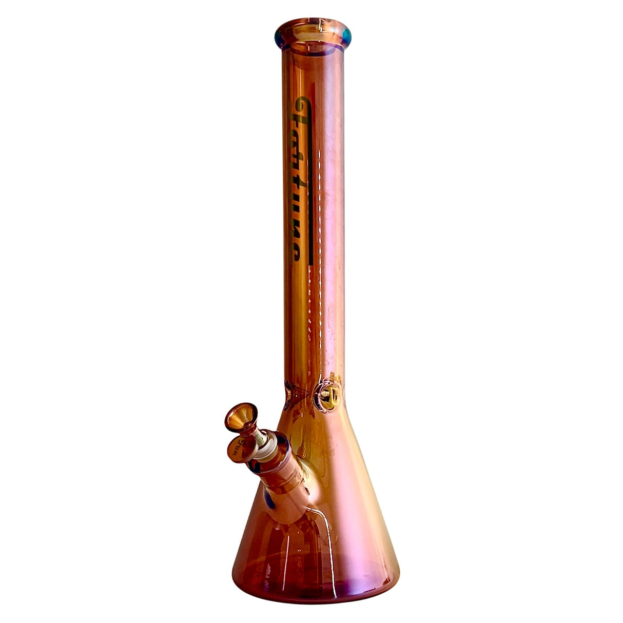 Fortune 18" Electroplated 7mm Beaker Glass Bong