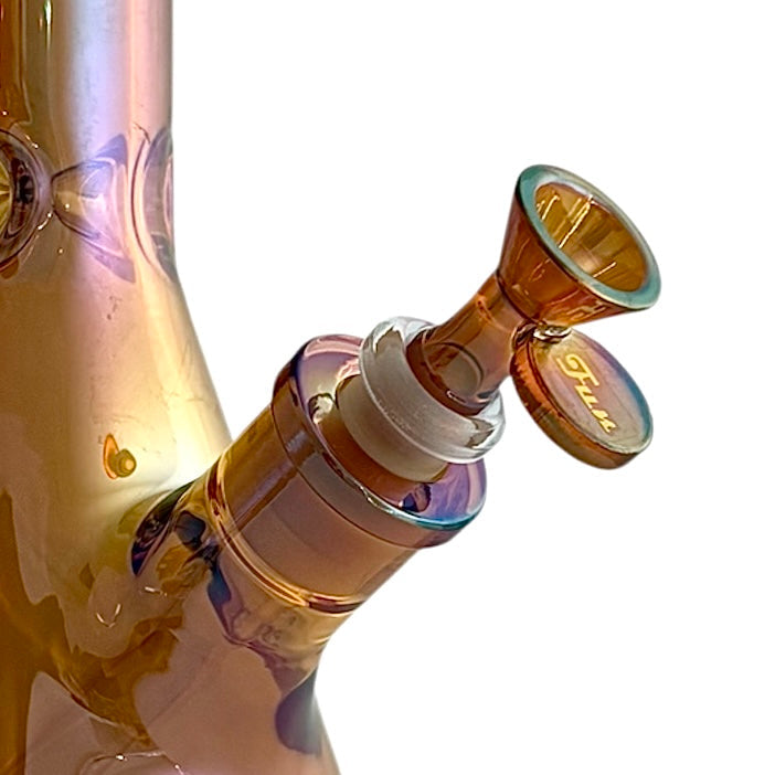 Fortune 18" Electroplated 7mm Beaker Glass Bong