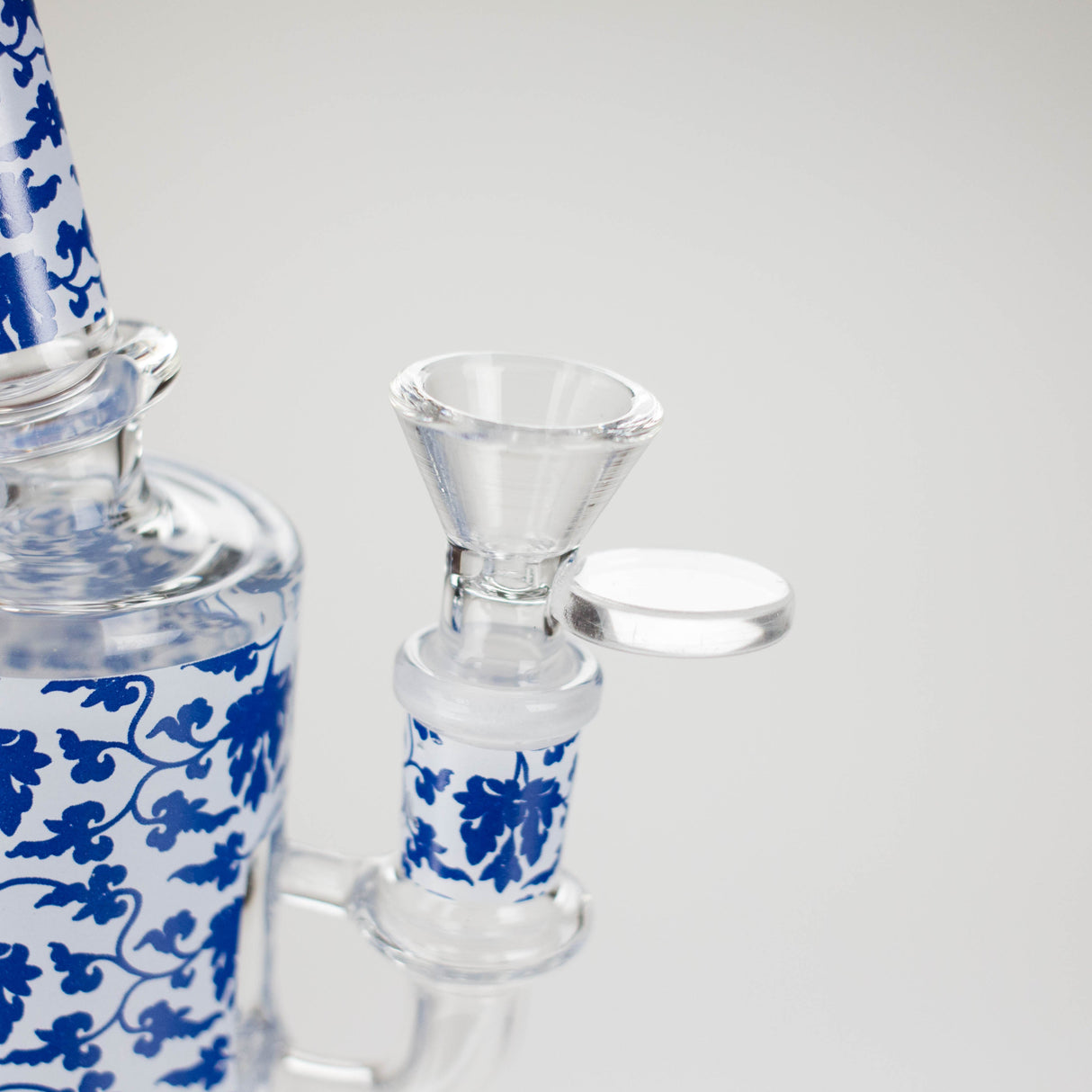 7" Cloisonné Design Glass Bong with Water Diffuser