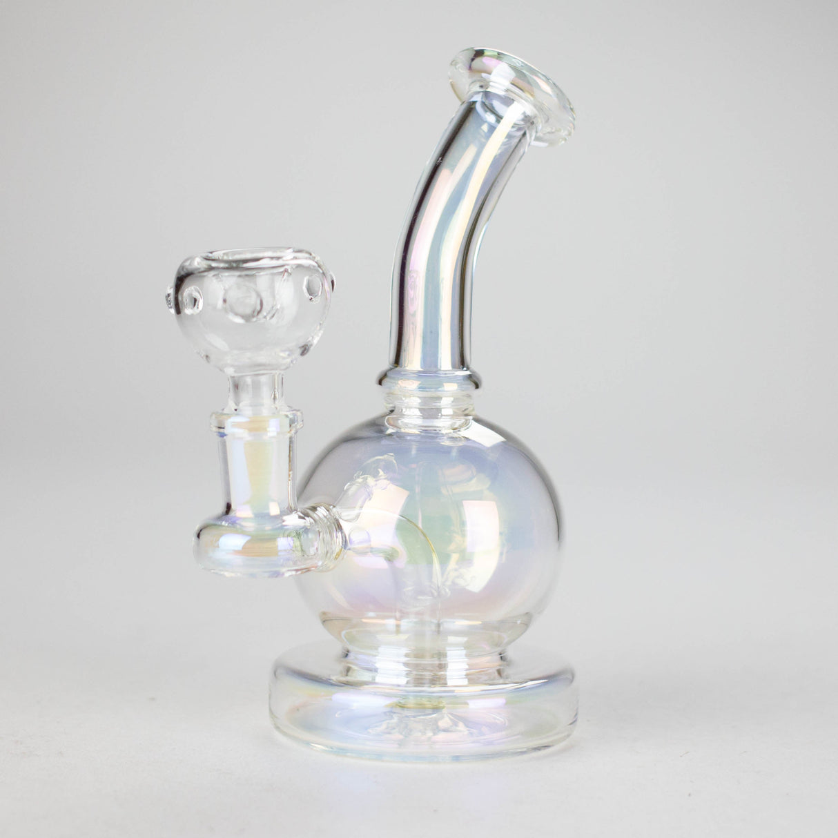 7" Electroplate Metallic Glass Bong