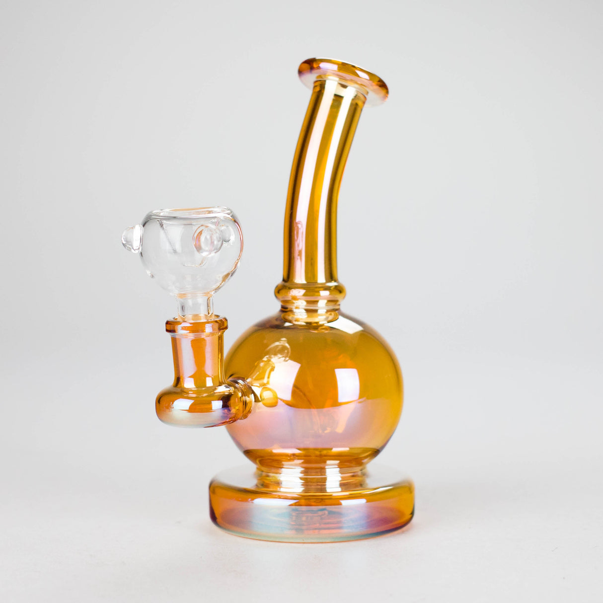 7" Electroplate Metallic Glass Bong