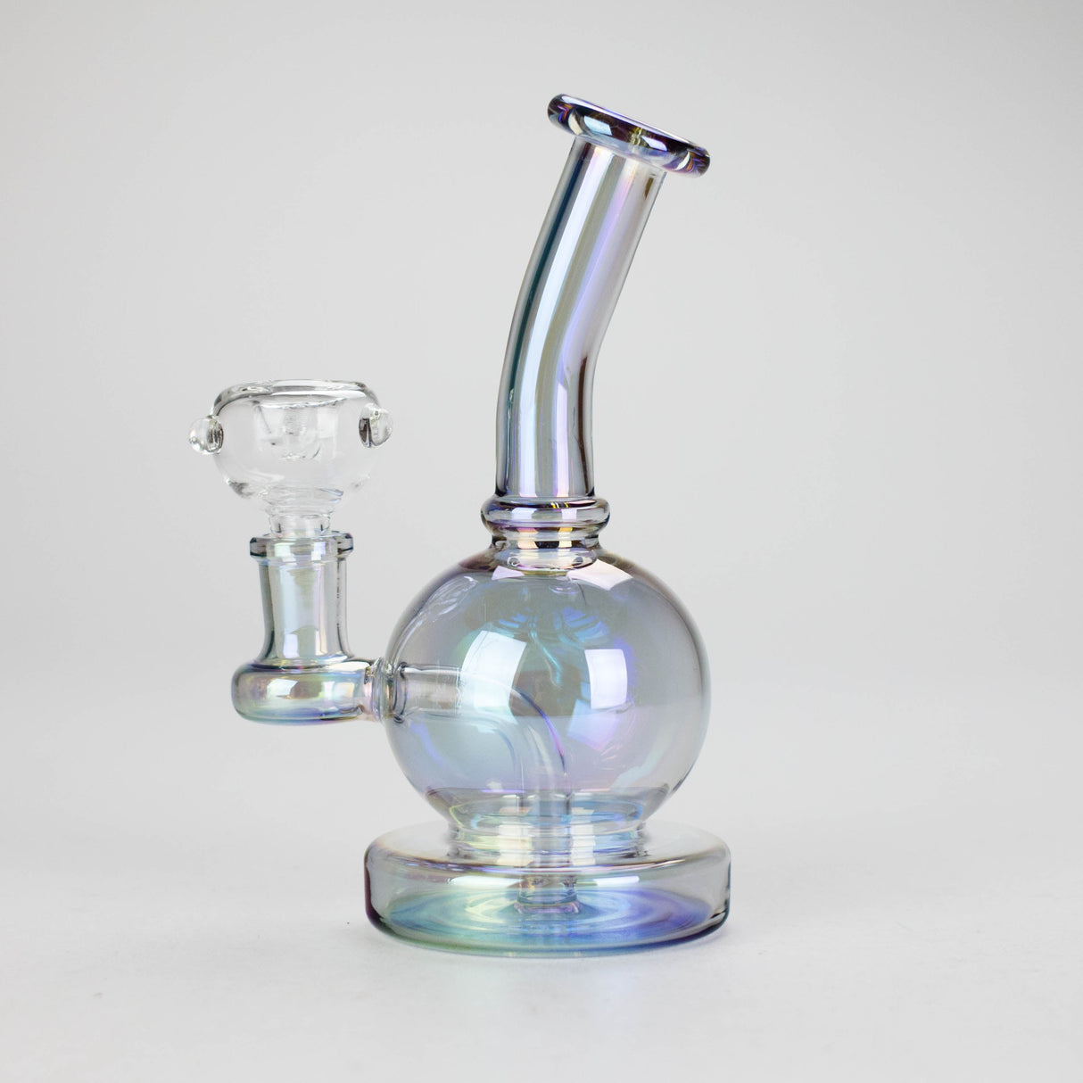 7" Electroplate Metallic Glass Bong