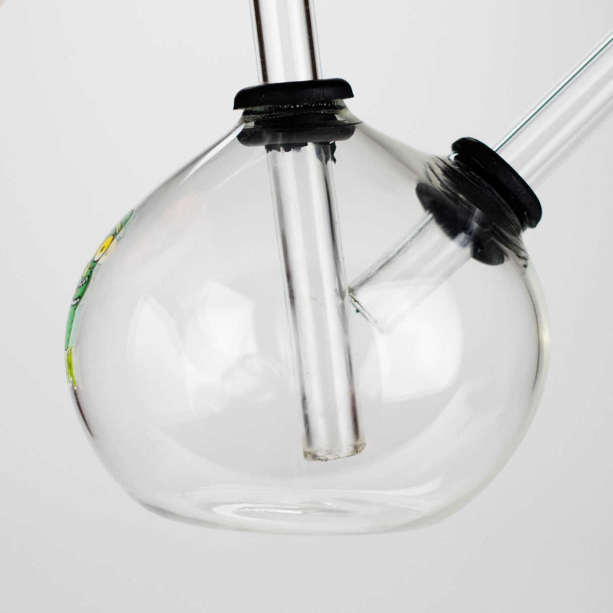 4" Snooper Ball Bulb Mix Sticker Glass Oil Burner Pipe – Durable Borosilicate Design