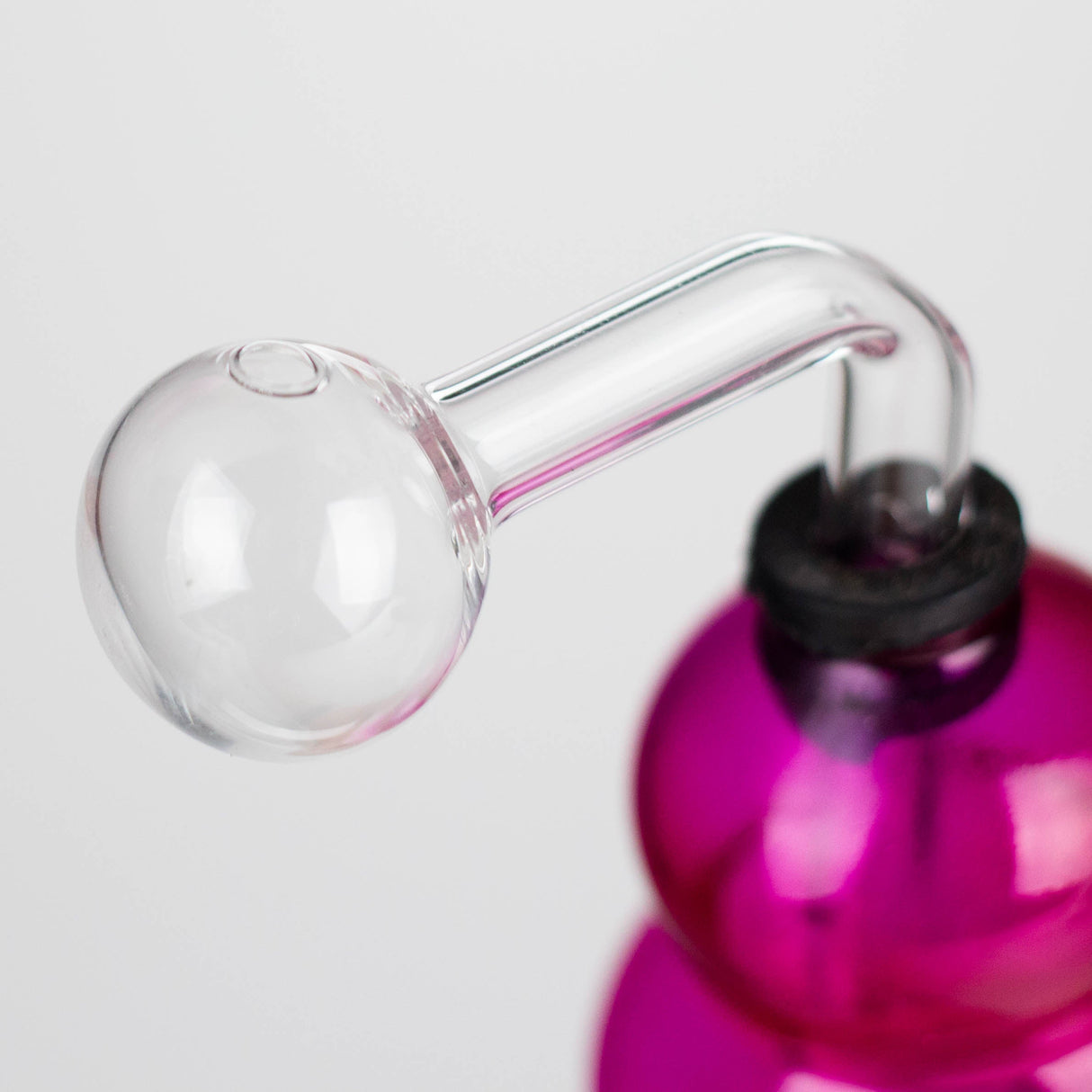 RMG WHOLESALE Dab Rig 6-Inch Round Bottom Skull Glass Oil Burner Skull Glass Oil Burner Pipe - 6-Inch Round Bottom