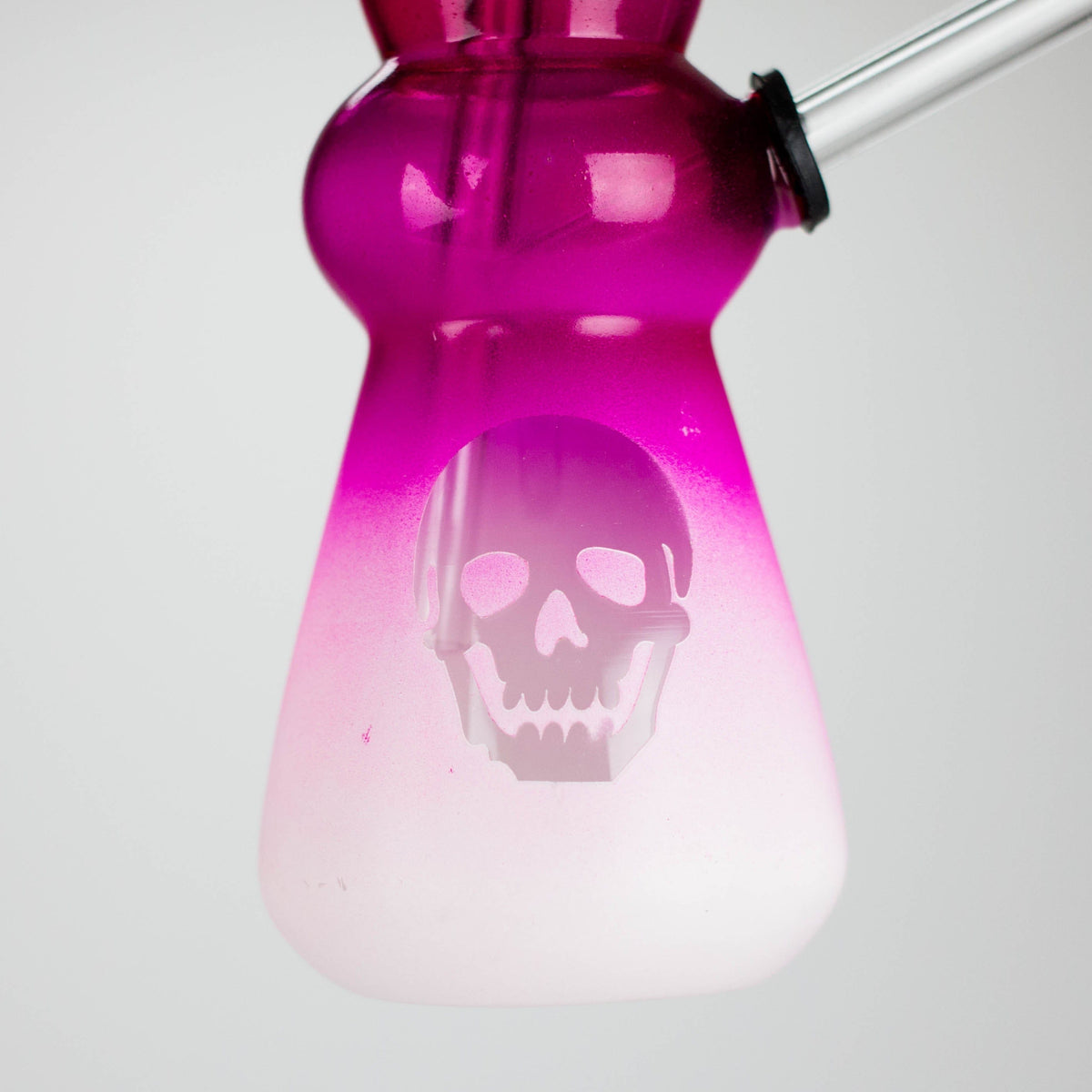 RMG WHOLESALE Dab Rig 6-Inch Round Bottom Skull Glass Oil Burner Skull Glass Oil Burner Pipe - 6-Inch Round Bottom