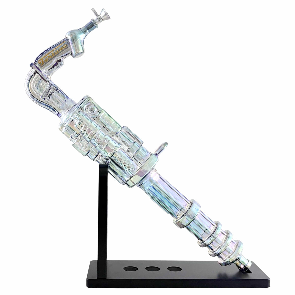 Fortune Glass Bong Fortune 24" Electroplated Gatling Gun Glass Bong with Hardwood Stand Fortune 24" Gatling Gun Glass Bong | Canada