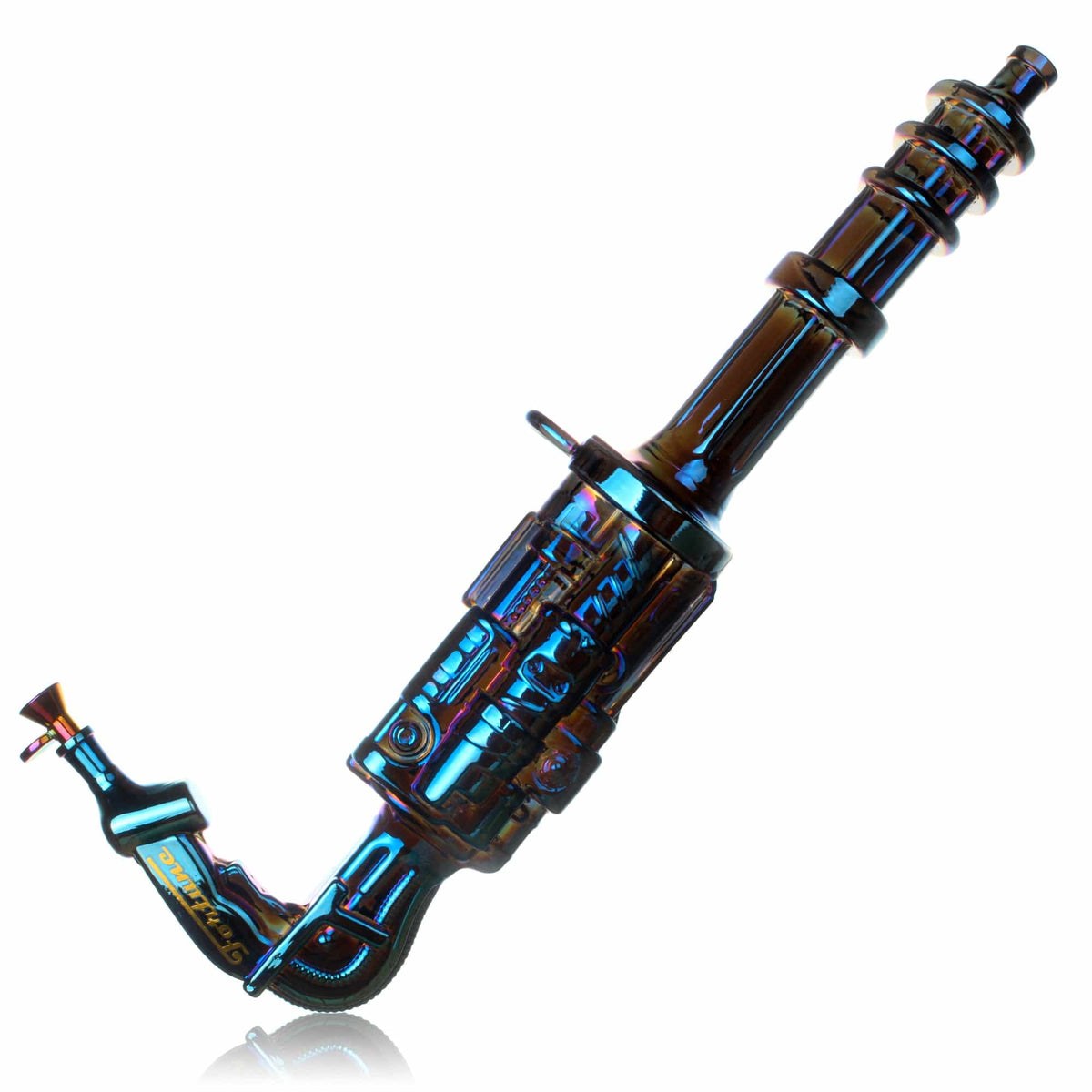 Fortune Glass Bong Fortune 24" Electroplated Gatling Gun Glass Bong with Hardwood Stand Fortune 24" Gatling Gun Glass Bong | Canada