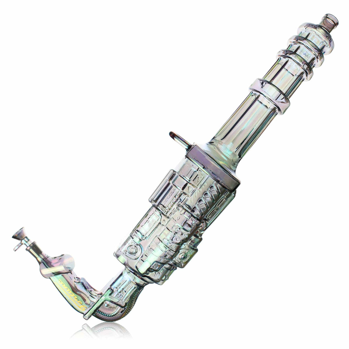 Fortune Glass Bong Fortune 24" Electroplated Gatling Gun Glass Bong with Hardwood Stand Fortune 24" Gatling Gun Glass Bong | Canada