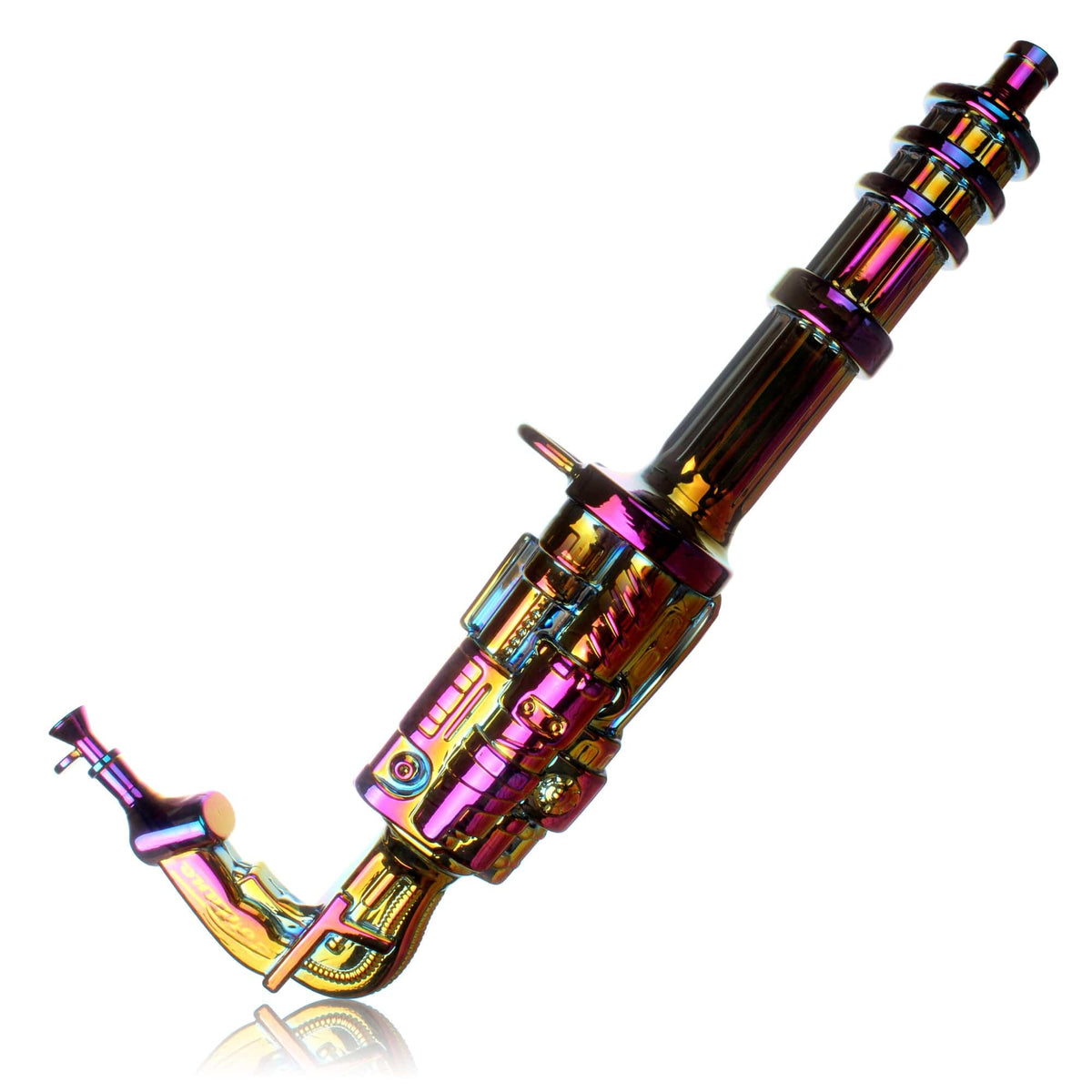 Fortune Glass Bong Fortune 24" Electroplated Gatling Gun Glass Bong with Hardwood Stand Fortune 24" Gatling Gun Glass Bong | Canada