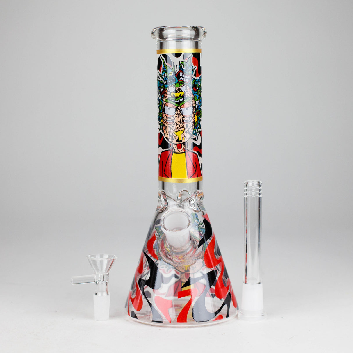 Bong en verre de 25 cm phosphorescent