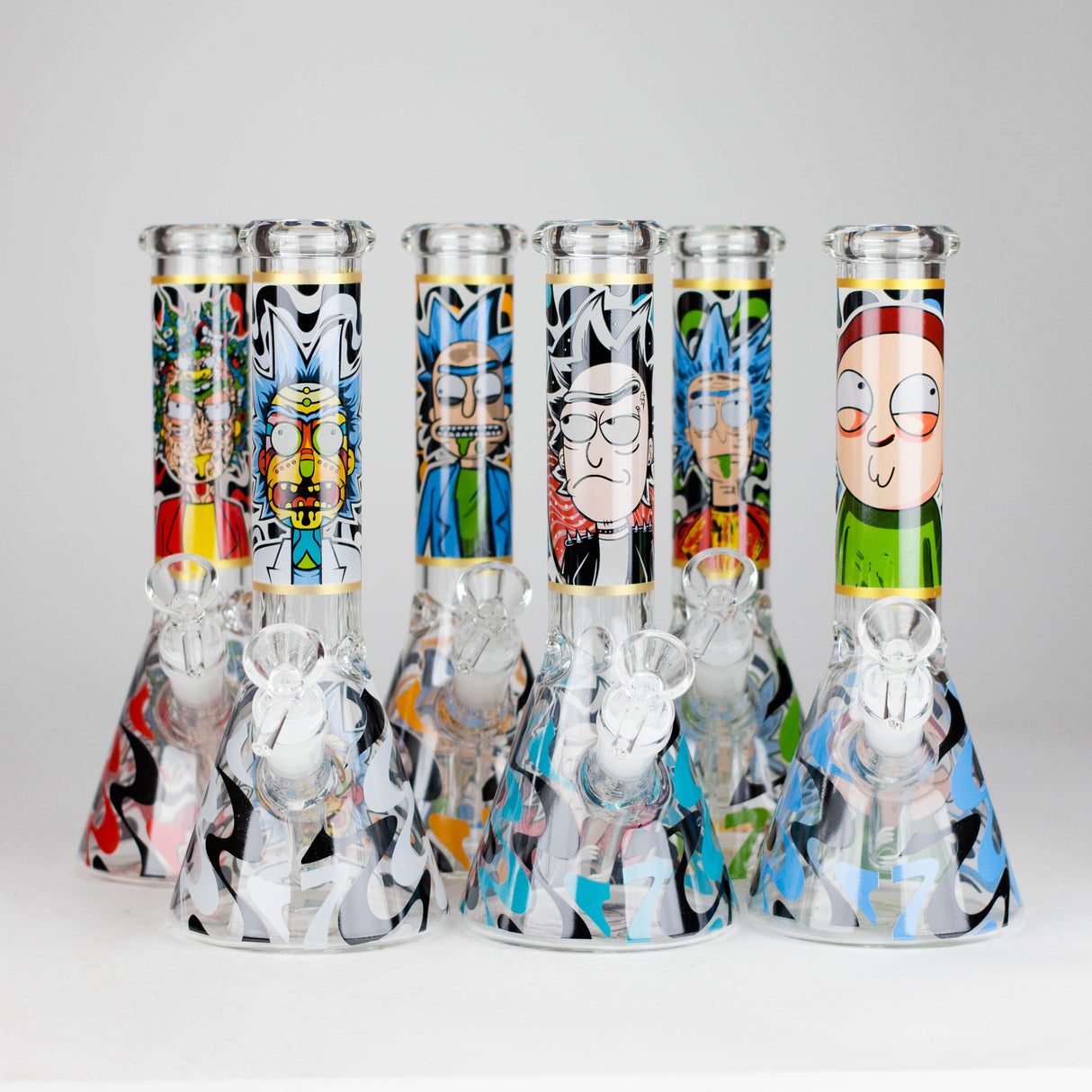 Bong en verre de 25 cm phosphorescent