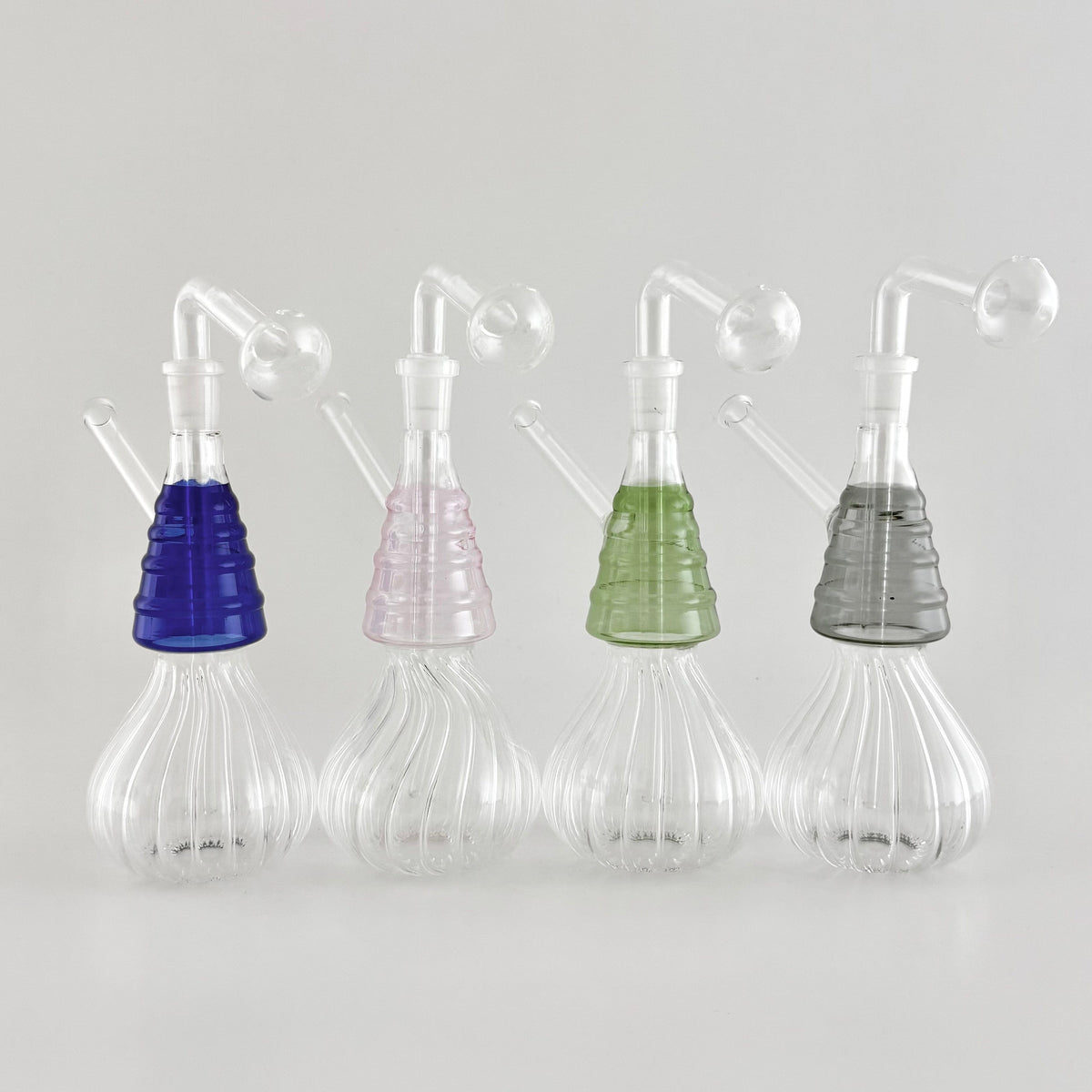 Super Supplys Inc Dab Rig 7-Inch Swirl Oil Burner Bubbler - 14mm Glass Kit Swirl Oil Burner Bubbler - 7-Inch 14mm Glass Kit