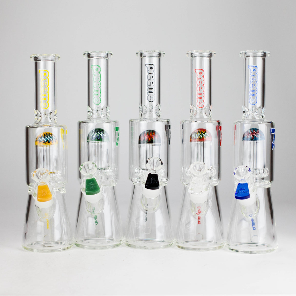 Preemo 11" Showerhead Perc 7mm Mini Glass Bong