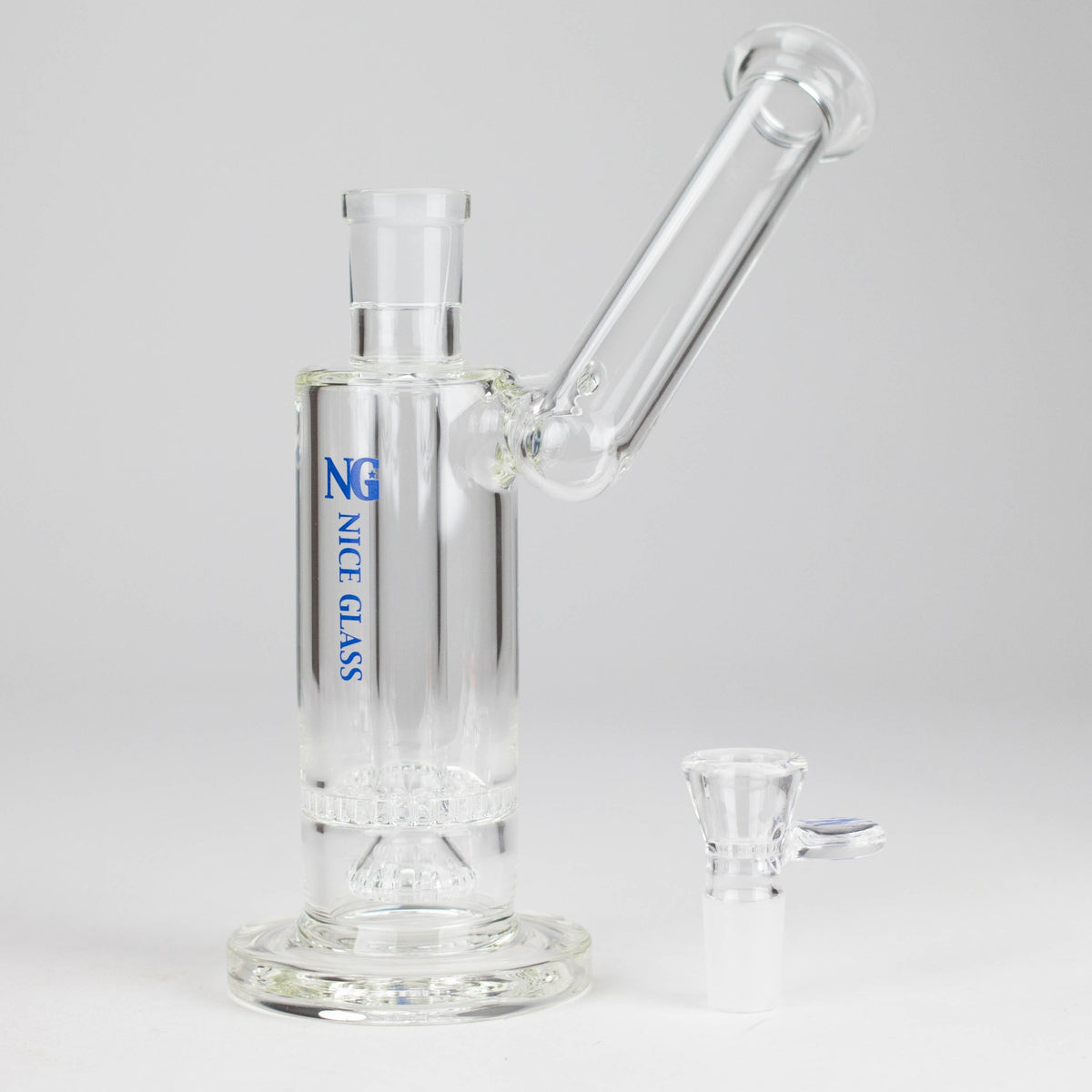 High-End Brands Glass Glass Rig NG 9" Honeycomb Showerhead Sidecar Bubbler Nice Glass 9" Sidecar Bubbler with Dual Perc