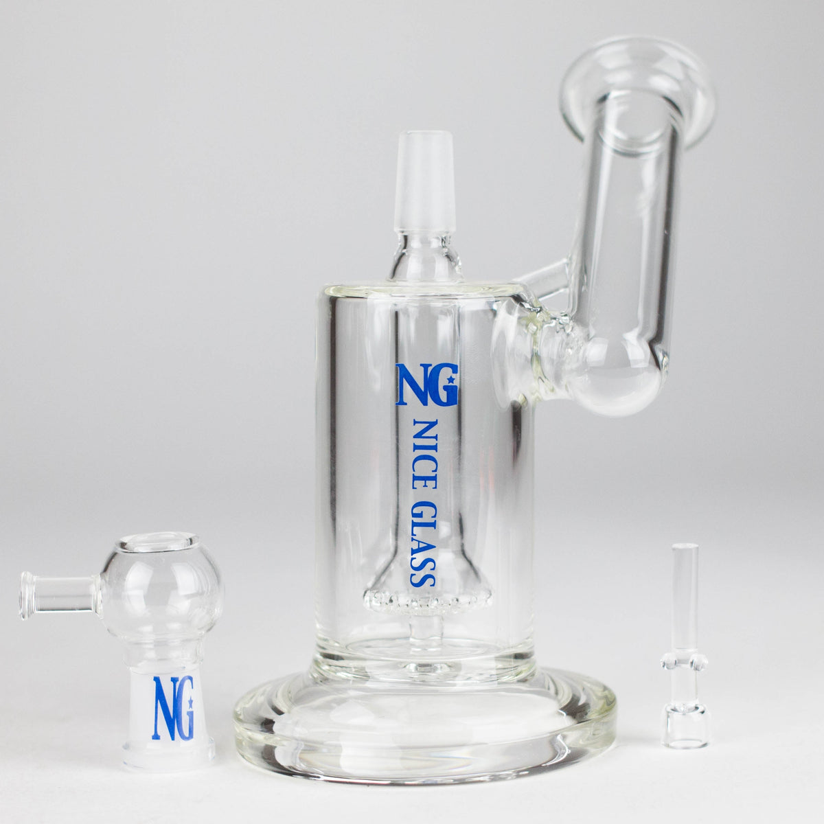 Nice Glass 6-Inch Showerhead Sidecar Oil Rig