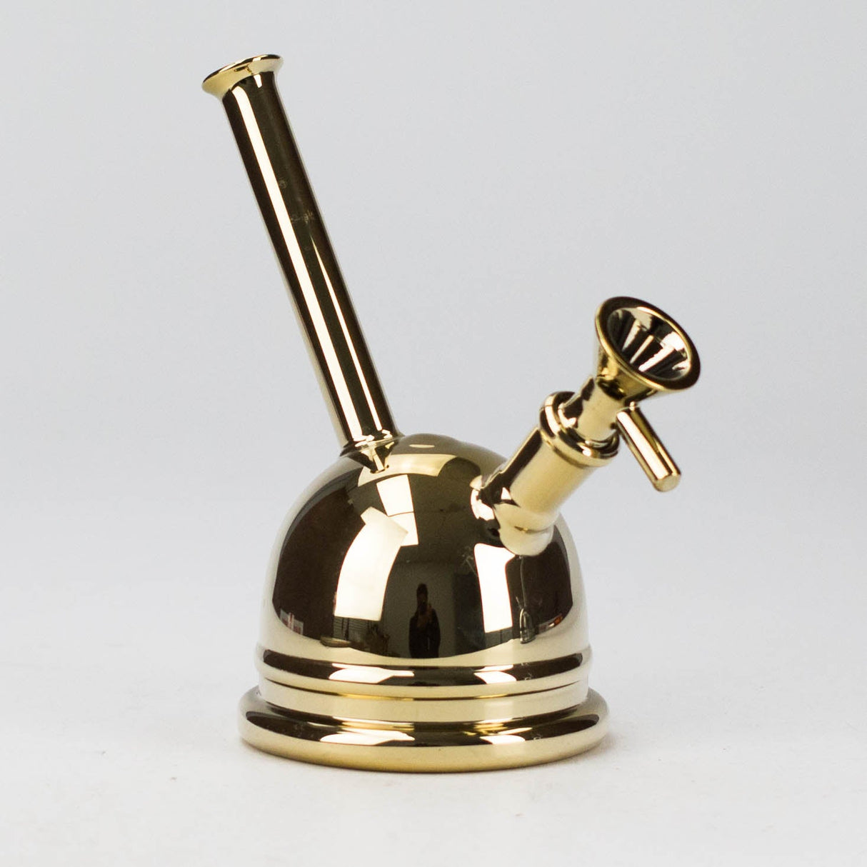 7" Iridescent Electroplate Glass Bubbler