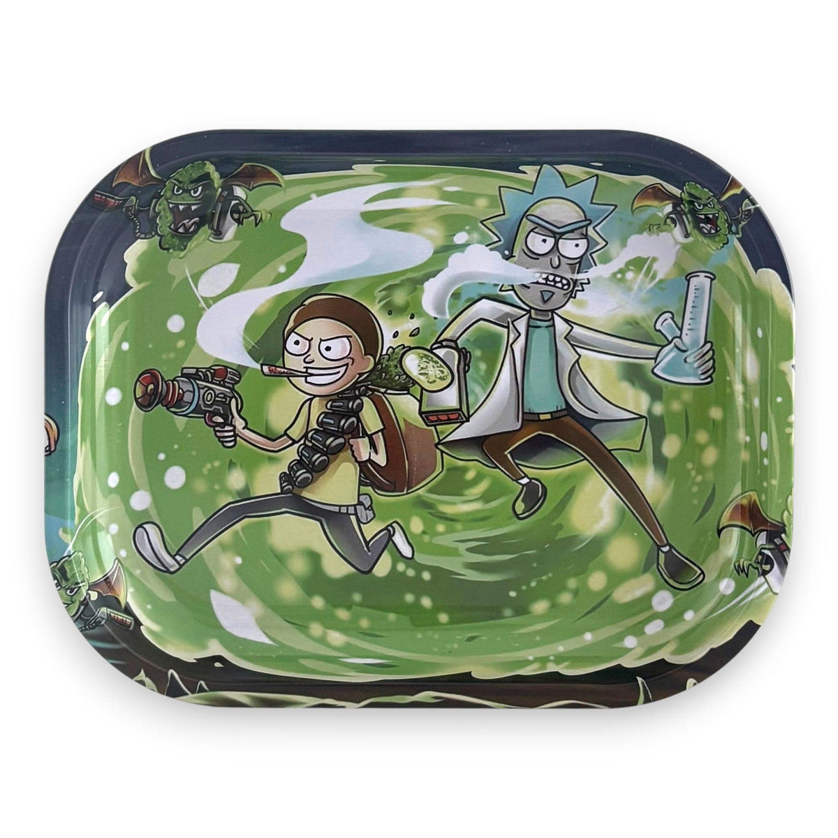 Super Supplys Inc Rolling Tray R&M Series Metal Rolling Tray - Small R&M Series Metal Rolling Tray - Small