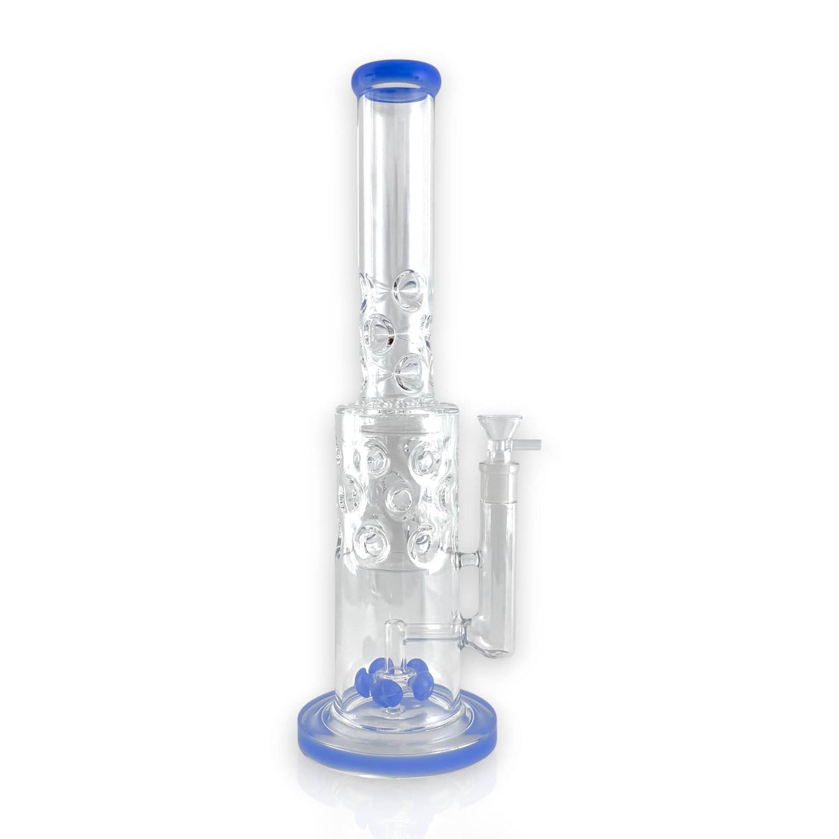 Super Supplys Inc Glass Bong 16" Straight Shooter Water Pipe with Screw Percolators - Celeste 16" Straight Shooter Water Pipe with Screw Percolators - Celeste