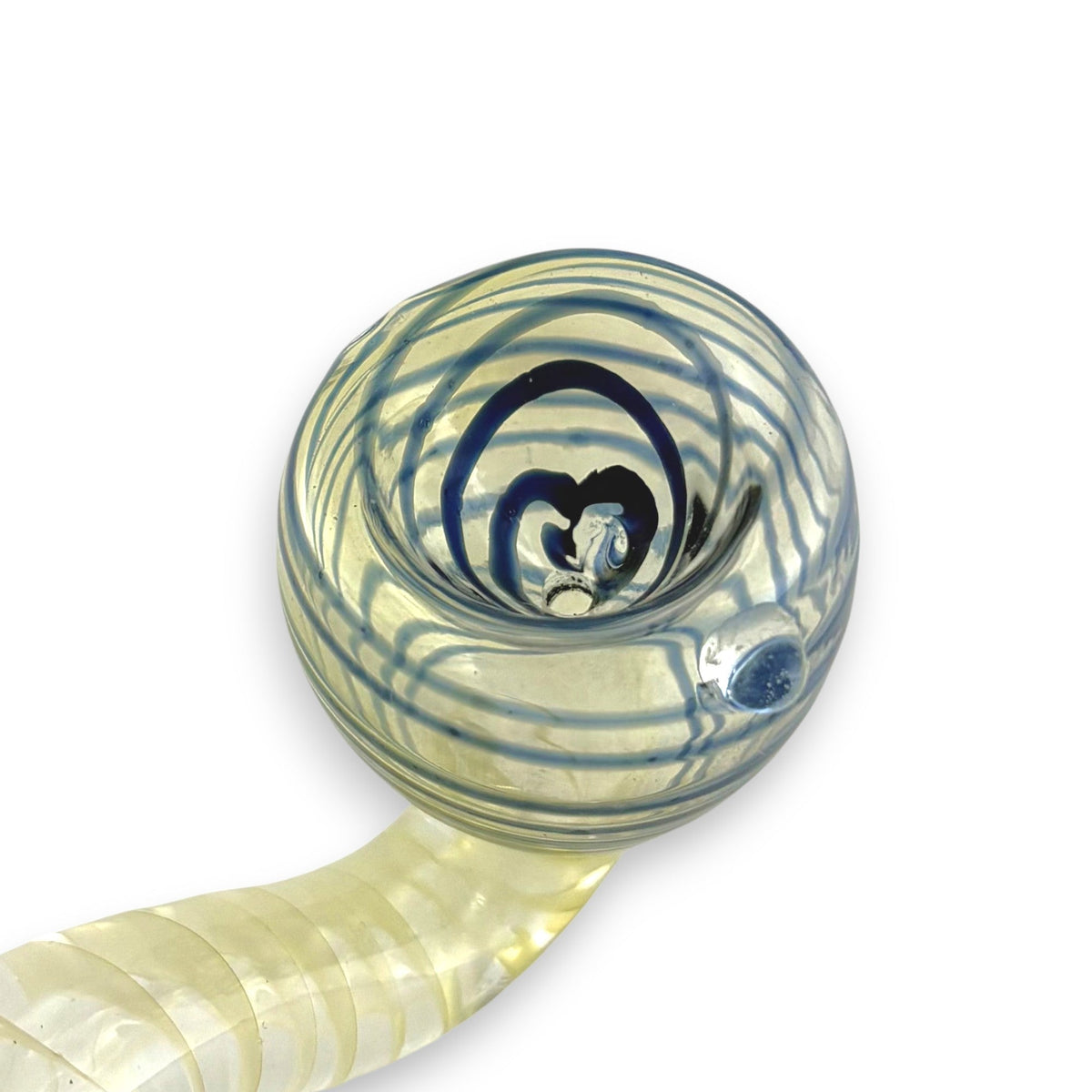 Ensemble de 2 pipes en verre Sherlock en spirale de 10 cm