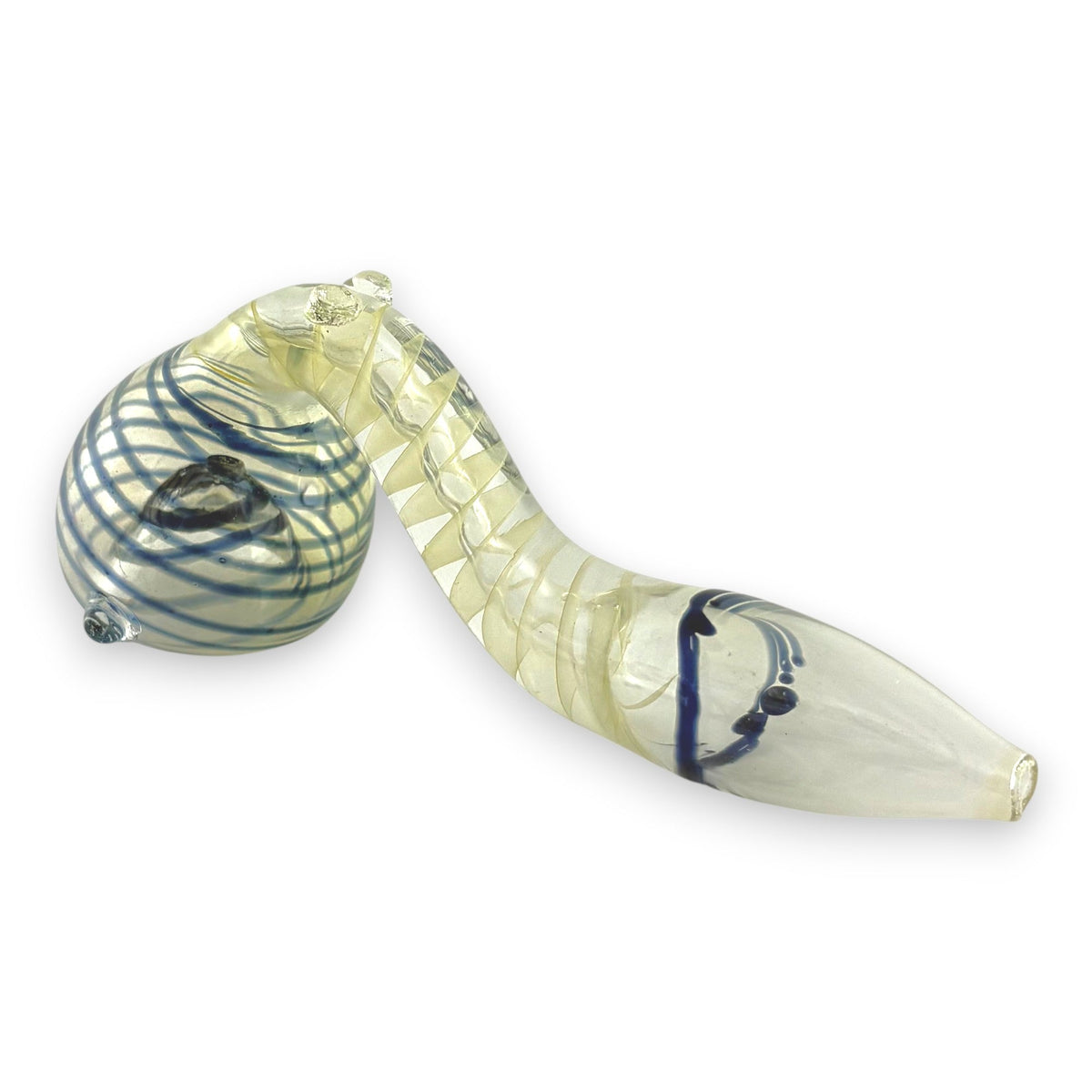 Ensemble de 2 pipes en verre Sherlock en spirale de 10 cm