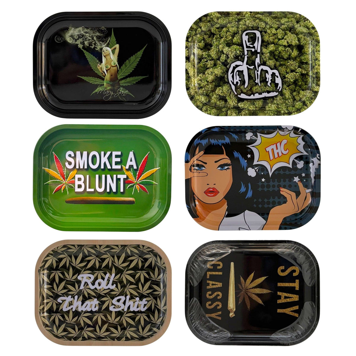 Super Supplys Inc Rolling Tray RollNation Metal Rolling Trays RollNation Metal Rolling Trays