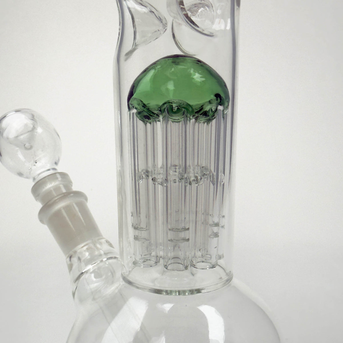 10" Tree Perc Round Glass Bong – 14mm Joint