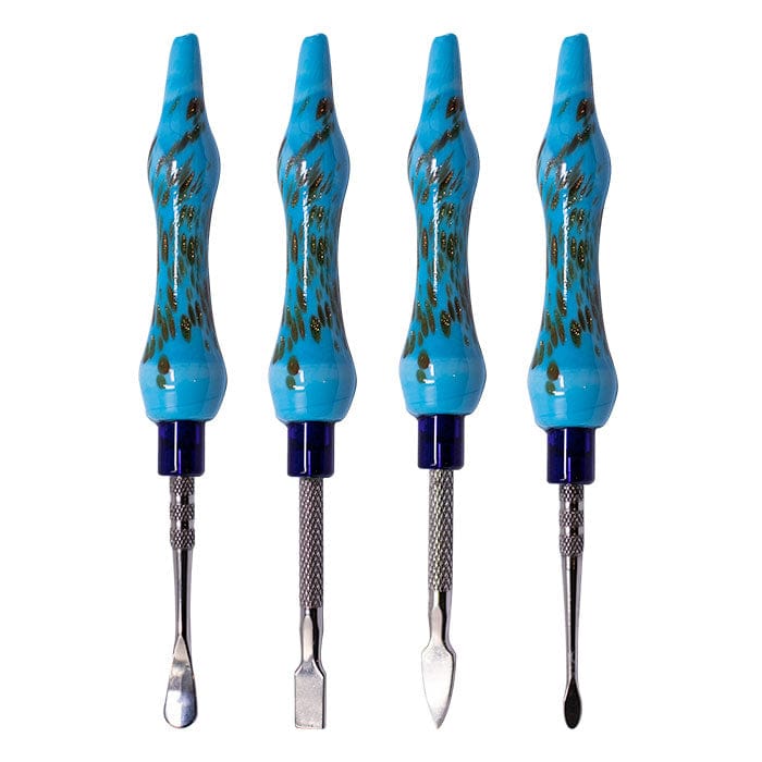 Maple Craft Inc Cap · Dabber · Insert · Clip · Nail Assorted Design Light Blue 6 Inches Dabbing Stick With Round Scooper - Set-4 Assorted Design Light Blue 6 Inches Dabbing Stick With Round Scooper - Set-4