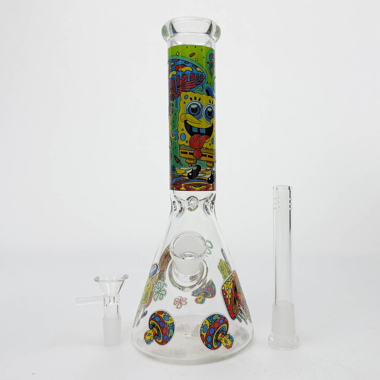 10" Glass Beaker Bong with SB Design