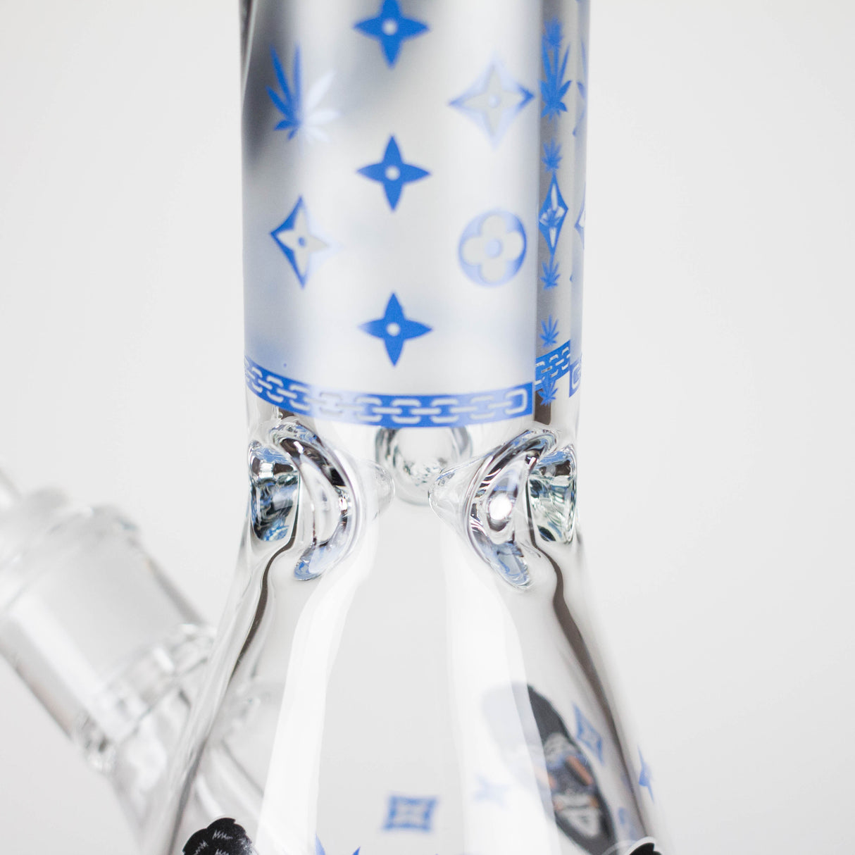 14" Glow-in-the-Dark Gorilla Beaker Bong with Diffused Downstem