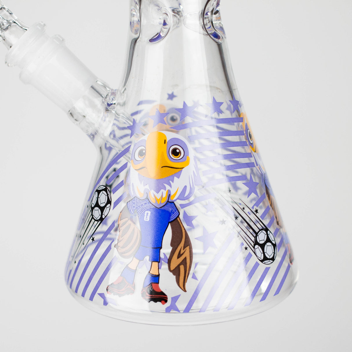 10" soccer world cup Design Glass Beaker Bong