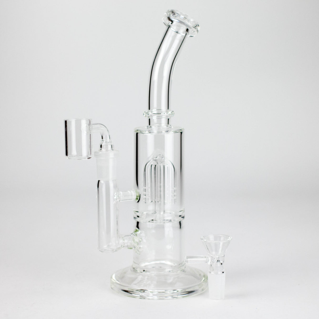 9" 2-in-1 Glass Dab Rig with Tree Percolator