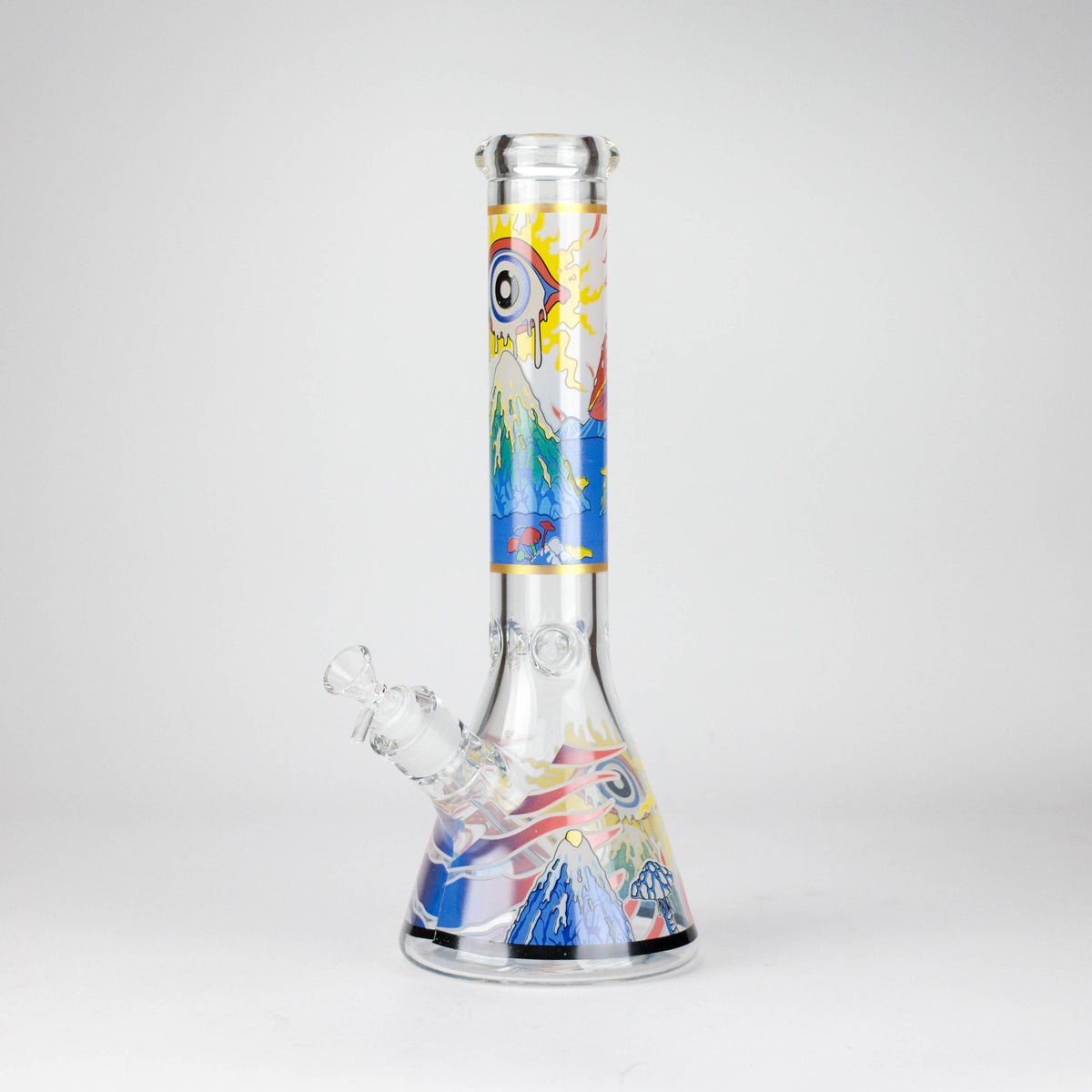 777 Smoke Glass Bong 14" Eye Design 7 mm Heavy-Duty Glass Beaker Bong 14" Eye Design 7 mm Glass Beaker Bong | Canada
