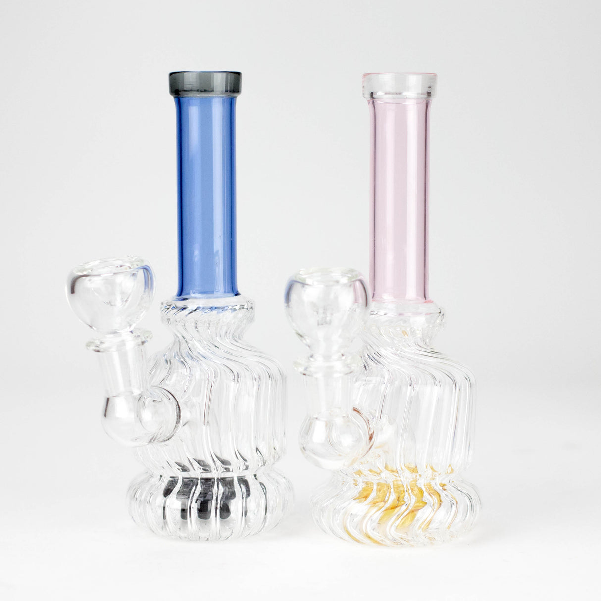 6" Mini Stemless Glass Bong with 14 mm Joint