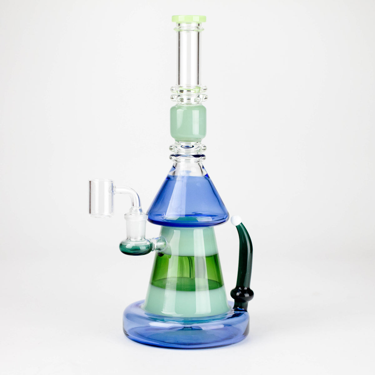 11-Inch Modern Art 2-in-1 Glass Rig with Perc