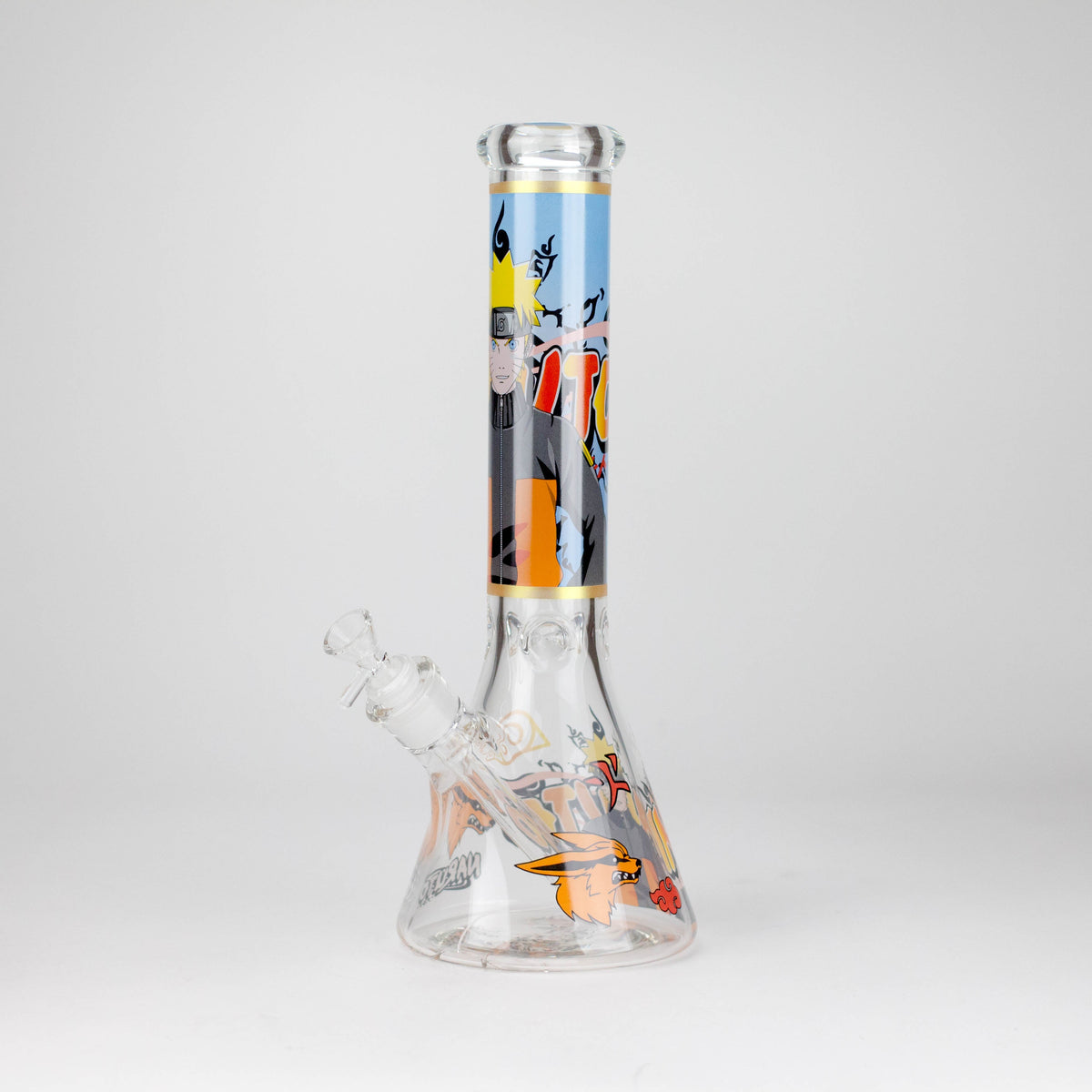 14-Inch Cartoon Beaker Bong - Thick 7mm Glass