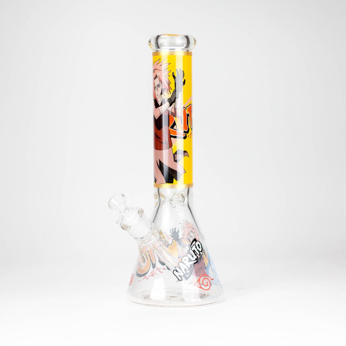 14-Inch Cartoon Beaker Bong - Thick 7mm Glass