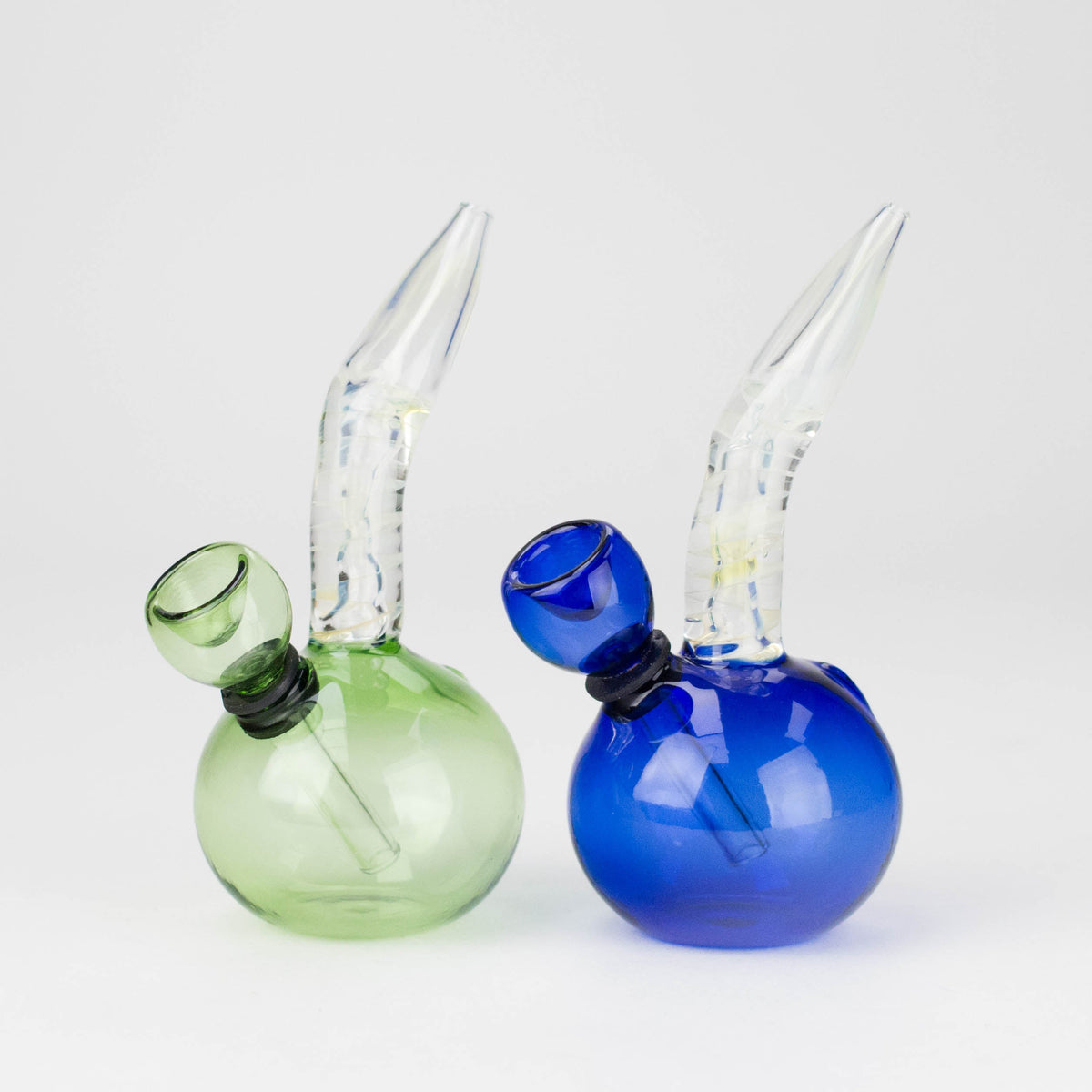 5.5-Inch Colour-Changing Glass Mini Bong - Carb Hole