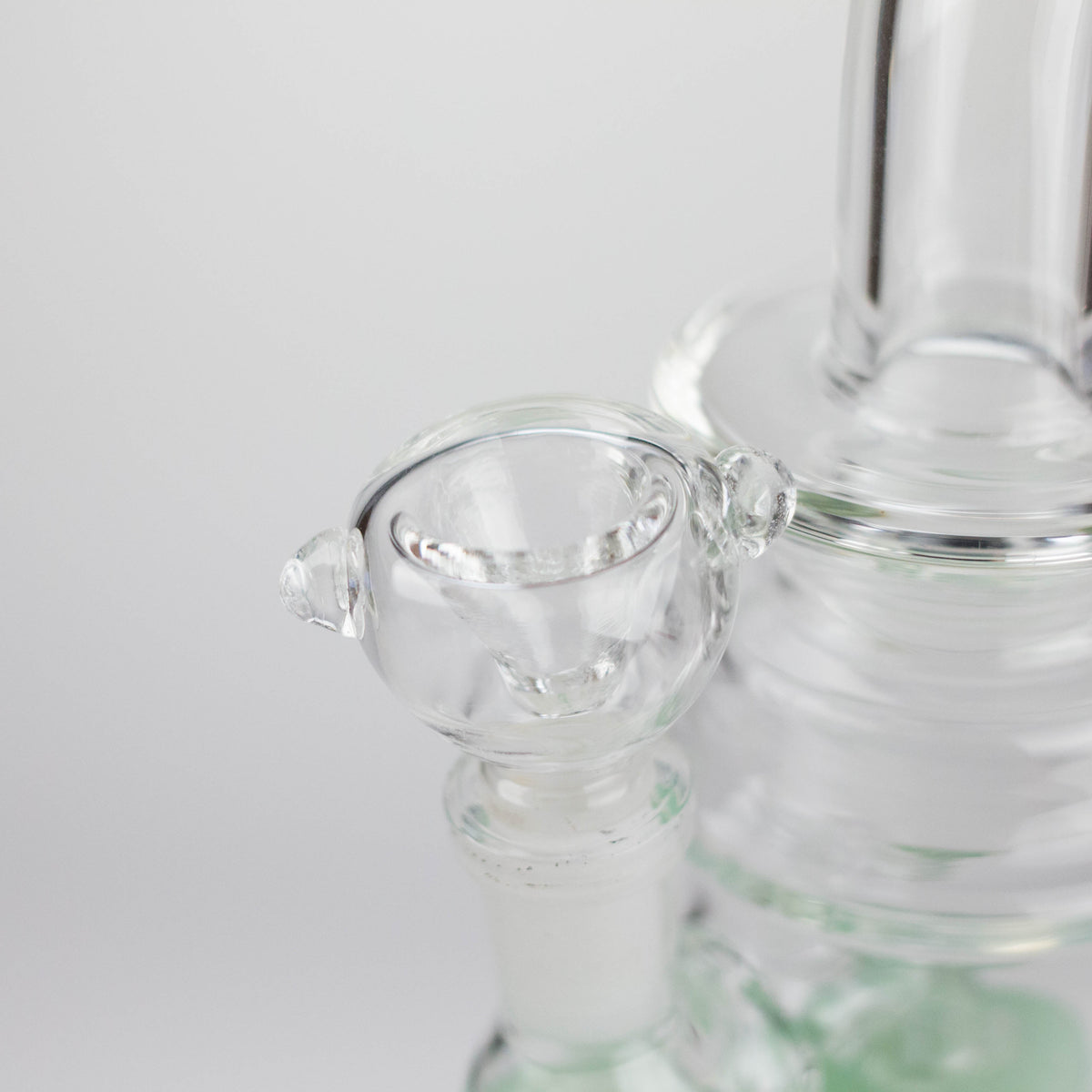 8" Assorted Bent Neck Glass Bong with Showerhead Diffuser