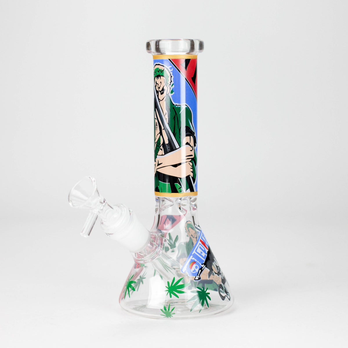 7.5" OP Design Beaker Bong with Ice Catcher – 4.4mm Glass