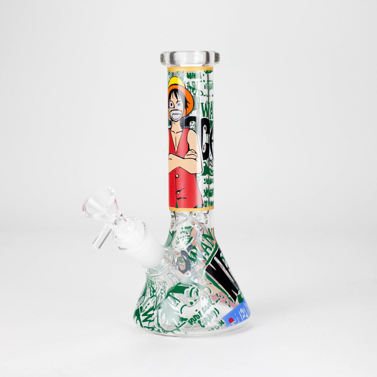 7.5" OP Design Beaker Bong with Ice Catcher – 4.4mm Glass