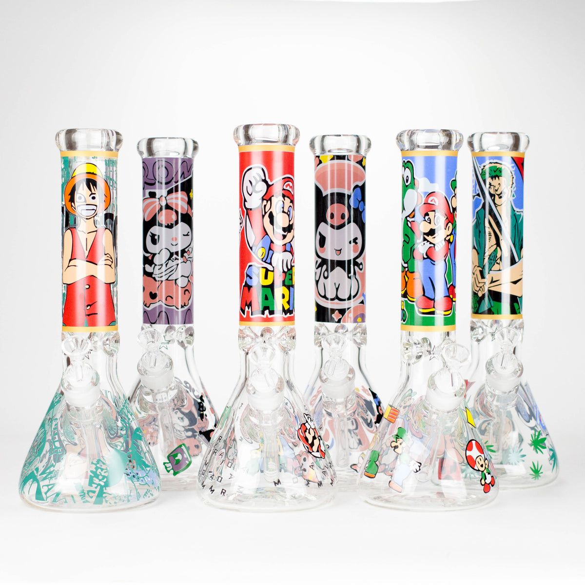 14" OP Design 9mm Thick Glass Bong with Ice Catcher
