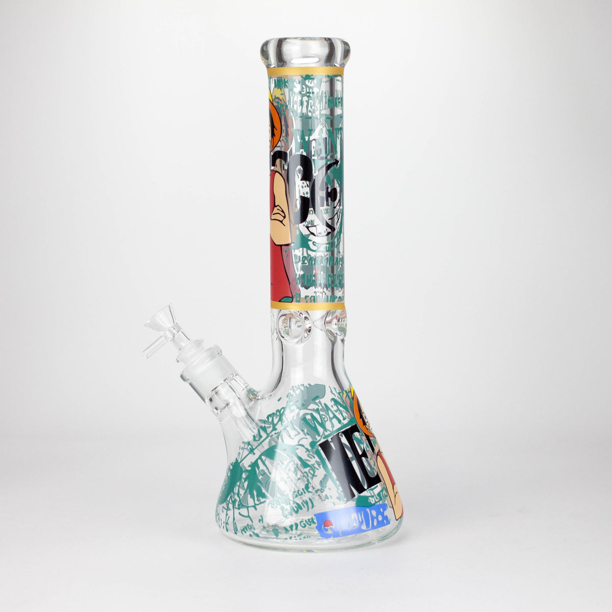 14" OP Design 9mm Thick Glass Bong with Ice Catcher