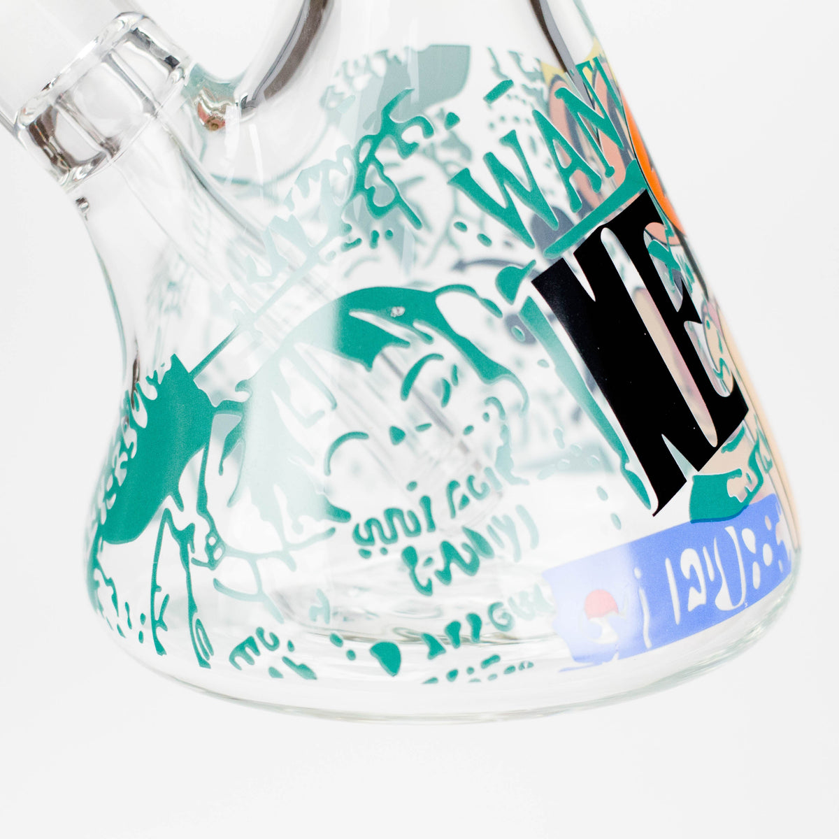 14" OP Design 9mm Thick Glass Bong with Ice Catcher