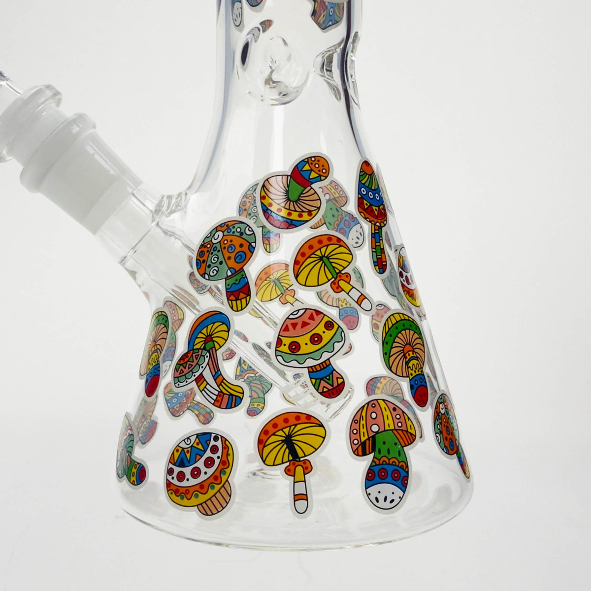 10" Cartoon Mushroom Glow-in-the-Dark Beaker Bong